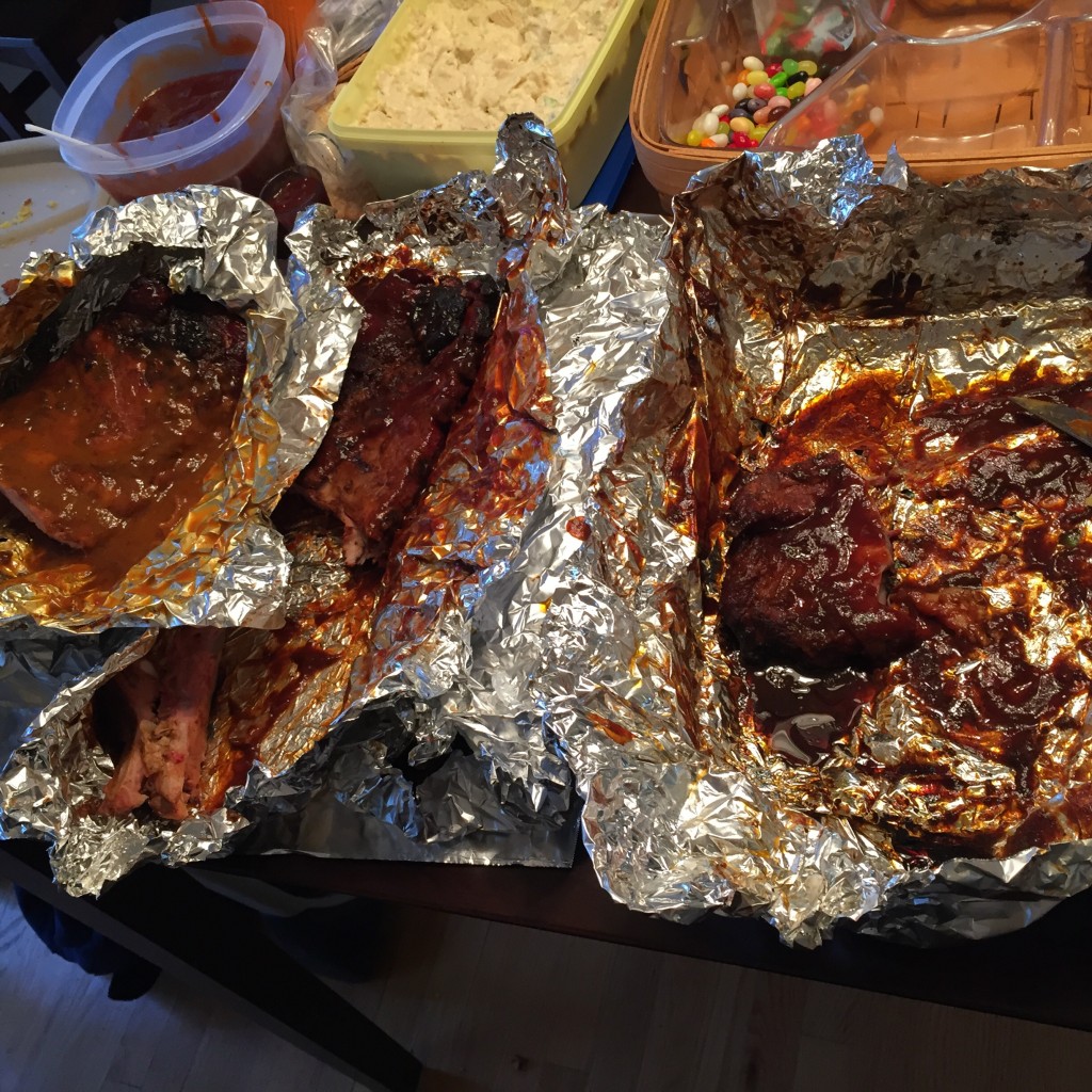 My team's ribs disappeared the fastest (won the popular vote), but failed to secure the judges victory
